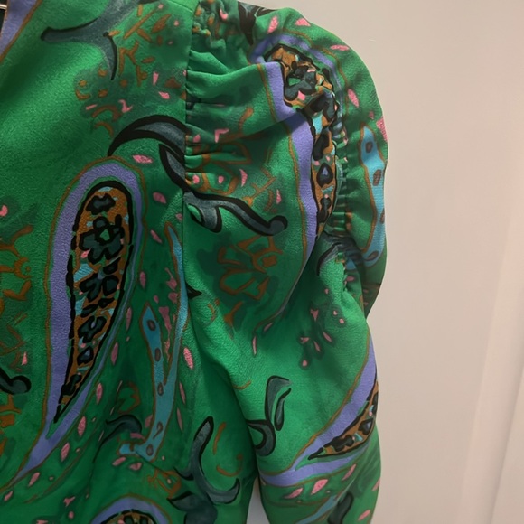 Zara Italian Summer Tropicana Mini Dress Art To Wear Artsy Medium - Picture 4 of 6